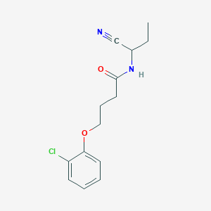B2608315 4-(2-chlorophenoxy)-N-(1-cyanopropyl)butanamide CAS No. 1311687-53-2