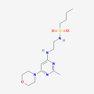 N-(2-((2-methyl-6-morpholinopyrimidin-4-yl)amino)ethyl)butane-1-sulfonamide