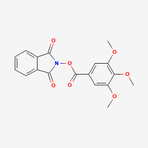 molecular formula C18H15NO7 B2608333 (1,3-dioxoisoindol-2-yl) 3,4,5-trimethoxybenzoate CAS No. 681845-28-3