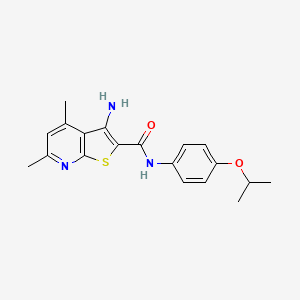 (3-amino-4,6-dimethylthiopheno[2,3-b]pyridin-2-yl)-N-[4-(methylethoxy)phenyl]c arboxamide