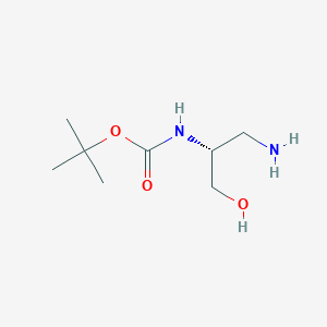 molecular formula C8H18N2O3 B2608339 tert-butyl N-[(2R)-1-amino-3-hydroxypropan-2-yl]carbamate CAS No. 1565137-65-6
