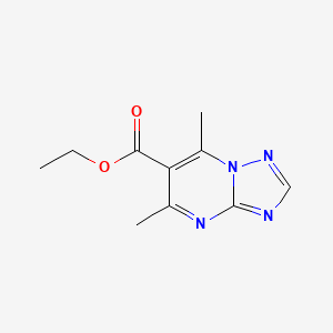 molecular formula C10H12N4O2 B2608342 Ethyl 5,7-dimethyl[1,2,4]triazolo[1,5-a]pyrimidine-6-carboxylate CAS No. 856864-59-0