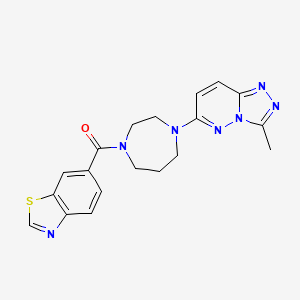 1,3-Benzothiazol-6-yl-[4-(3-methyl-[1,2,4]triazolo[4,3-b]pyridazin-6-yl)-1,4-diazepan-1-yl]methanone