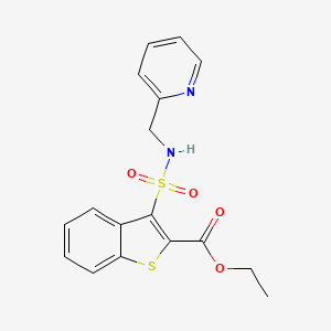 Ethyl 3-{[(pyridin-2-ylmethyl)amino]sulfonyl}-1-benzothiophene-2-carboxylate