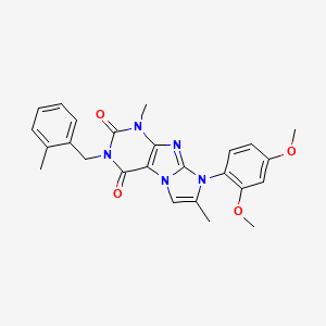 8-(2,4-dimethoxyphenyl)-1,7-dimethyl-3-(2-methylbenzyl)-1H-imidazo[2,1-f]purine-2,4(3H,8H)-dione