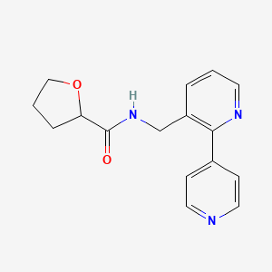 molecular formula C16H17N3O2 B2608383 N-([2,4'-bipyridin]-3-ylmethyl)tetrahydrofuran-2-carboxamide CAS No. 2034254-46-9