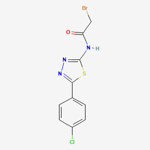 B2608409 2-bromo-N-(5-(4-chlorophenyl)-1,3,4-thiadiazol-2-yl)acetamide CAS No. 21123-39-7