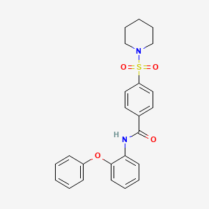 N-(2-phenoxyphenyl)-4-(piperidin-1-ylsulfonyl)benzamide