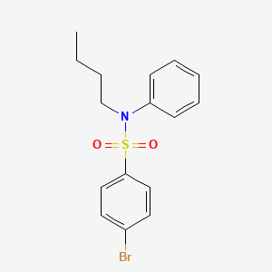 molecular formula C16H18BrNO2S B2608418 Benzenesulfonamide, 4-bromo-N-butyl-N-phenyl- CAS No. 500588-73-8