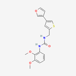 molecular formula C18H18N2O4S B2608432 1-(2,3-Dimethoxyphenyl)-3-[[4-(furan-3-yl)thiophen-2-yl]methyl]urea CAS No. 2379975-67-2