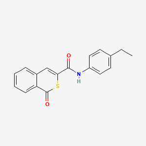 molecular formula C18H15NO2S B2608433 N-(4-ethylphenyl)-1-oxo-1H-isothiochromene-3-carboxamide CAS No. 932990-68-6