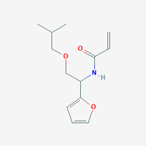N-[1-(Furan-2-yl)-2-(2-methylpropoxy)ethyl]prop-2-enamide