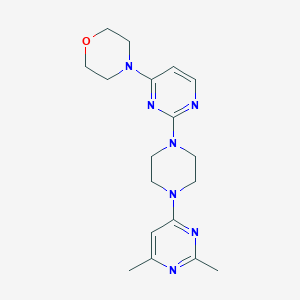 4-[2-[4-(2,6-Dimethylpyrimidin-4-yl)piperazin-1-yl]pyrimidin-4-yl]morpholine