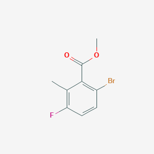 molecular formula C9H8BrFO2 B2608477 Methyl 6-bromo-3-fluoro-2-methylbenzoate CAS No. 1807191-86-1