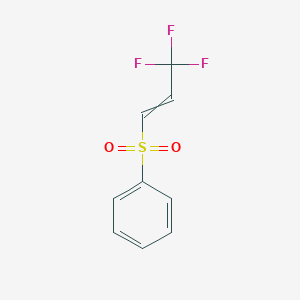 molecular formula C9H7F3O2S B026085 ((3,3,3-Trifluoroprop-1-en-1-yl)sulfonyl)benzene CAS No. 105924-64-9
