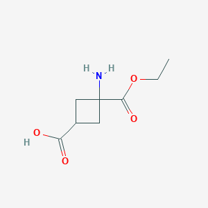 3-Amino-3-ethoxycarbonylcyclobutane-1-carboxylic acid