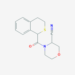 4-(3,4-Dihydro-1H-isothiochromene-1-carbonyl)morpholine-3-carbonitrile