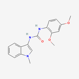 molecular formula C18H19N3O3 B2608514 1-(2,4-dimethoxyphenyl)-3-(1-methyl-1H-indol-3-yl)urea CAS No. 899947-30-9
