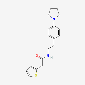 N-(4-(pyrrolidin-1-yl)phenethyl)-2-(thiophen-2-yl)acetamide