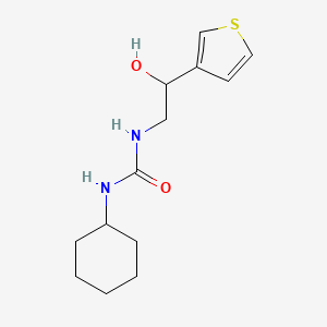 1-Cyclohexyl-3-(2-hydroxy-2-(thiophen-3-yl)ethyl)urea