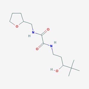 molecular formula C14H26N2O4 B2608546 N1-(3-hydroxy-4,4-dimethylpentyl)-N2-((tetrahydrofuran-2-yl)methyl)oxalamide CAS No. 1396814-27-9