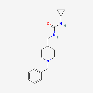 molecular formula C17H25N3O B2608569 1-[(1-Benzylpiperidin-4-yl)methyl]-3-cyclopropylurea CAS No. 1207028-55-4