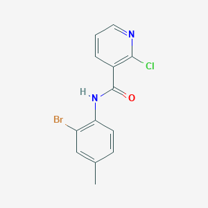 molecular formula C13H10BrClN2O B260858 N-(2-bromo-4-methylphenyl)-2-chloropyridine-3-carboxamide 