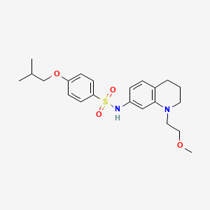 4-isobutoxy-N-(1-(2-methoxyethyl)-1,2,3,4-tetrahydroquinolin-7-yl)benzenesulfonamide