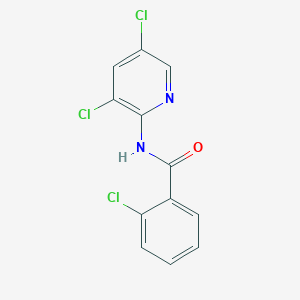 molecular formula C12H7Cl3N2O B2608718 Benzamide,2-chloro-n-(3,5-dichloro-2-pyridinyl)- CAS No. 80269-84-7