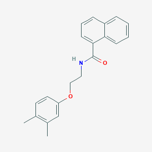 molecular formula C21H21NO2 B260872 N-[2-(3,4-dimethylphenoxy)ethyl]naphthalene-1-carboxamide 