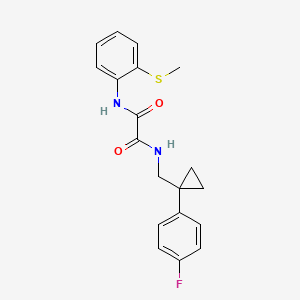 N1-((1-(4-fluorophenyl)cyclopropyl)methyl)-N2-(2-(methylthio)phenyl)oxalamide