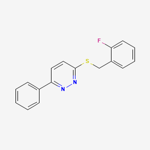 3-((2-Fluorobenzyl)thio)-6-phenylpyridazine