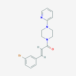3-(3-Bromophenyl)-1-[4-(2-pyridinyl)piperazino]-2-propen-1-one