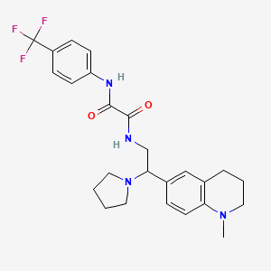 N1-(2-(1-methyl-1,2,3,4-tetrahydroquinolin-6-yl)-2-(pyrrolidin-1-yl)ethyl)-N2-(4-(trifluoromethyl)phenyl)oxalamide