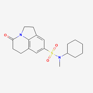 N-cyclohexyl-N-methyl-4-oxo-2,4,5,6-tetrahydro-1H-pyrrolo[3,2,1-ij]quinoline-8-sulfonamide