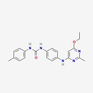 1-(4-((6-Ethoxy-2-methylpyrimidin-4-yl)amino)phenyl)-3-(p-tolyl)urea