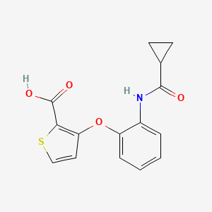 3-{2-[(Cyclopropylcarbonyl)amino]phenoxy}-2-thiophenecarboxylic acid