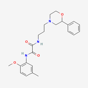 N1-(2-methoxy-5-methylphenyl)-N2-(3-(2-phenylmorpholino)propyl)oxalamide