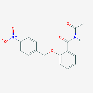 molecular formula C16H14N2O5 B260878 N-acetyl-2-({4-nitrobenzyl}oxy)benzamide 