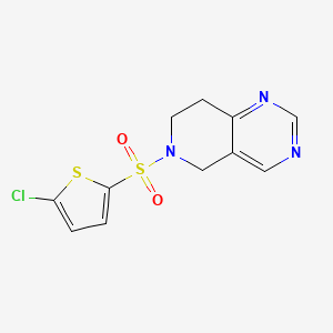 6-((5-Chlorothiophen-2-yl)sulfonyl)-5,6,7,8-tetrahydropyrido[4,3-d]pyrimidine