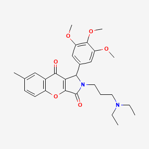 2-(3-(Diethylamino)propyl)-7-methyl-1-(3,4,5-trimethoxyphenyl)-1,2-dihydrochromeno[2,3-c]pyrrole-3,9-dione