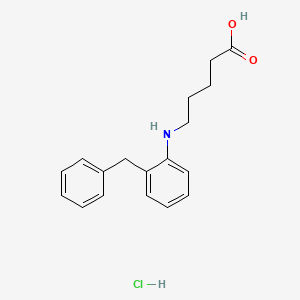 5-[(2-Benzylphenyl)amino]pentanoic acid hydrochloride