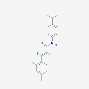 N-[4-(sec-butyl)phenyl]-3-(2,4-dimethylphenyl)acrylamide