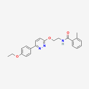 N-(2-((6-(4-ethoxyphenyl)pyridazin-3-yl)oxy)ethyl)-2-methylbenzamide