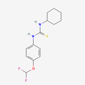 1-Cyclohexyl-3-[4-(difluoromethoxy)phenyl]thiourea
