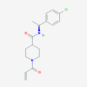 N-[(1S)-1-(4-Chlorophenyl)ethyl]-1-prop-2-enoylpiperidine-4-carboxamide