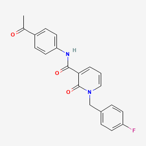 molecular formula C21H17FN2O3 B2608820 N-(4-acetylphenyl)-1-(4-fluorobenzyl)-2-oxo-1,2-dihydropyridine-3-carboxamide CAS No. 899991-20-9
