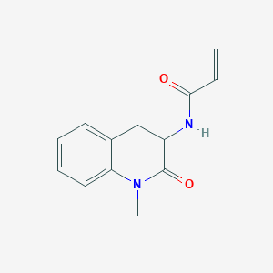 molecular formula C13H14N2O2 B2608822 N-(1-Methyl-2-oxo-3,4-dihydroquinolin-3-yl)prop-2-enamide CAS No. 2361637-94-5