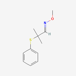 molecular formula C11H15NOS B2608828 2-methyl-2-(phenylsulfanyl)propanal O-methyloxime CAS No. 306979-72-6