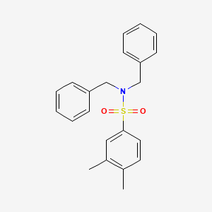molecular formula C22H23NO2S B2608851 N,N-dibenzyl-3,4-dimethylbenzenesulfonamide CAS No. 428492-04-0